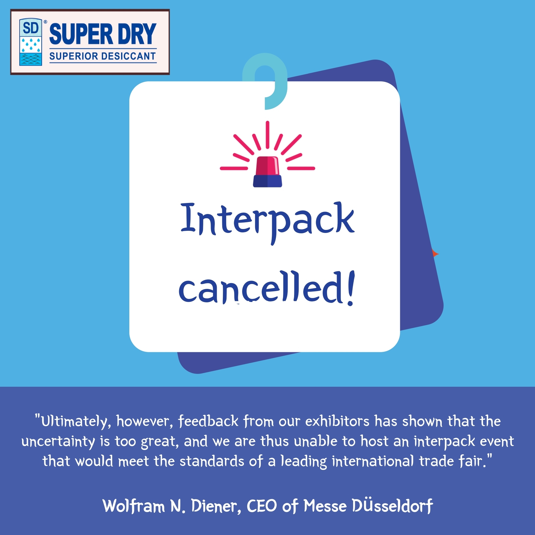 #Cancellation of the Interpack 2021 
